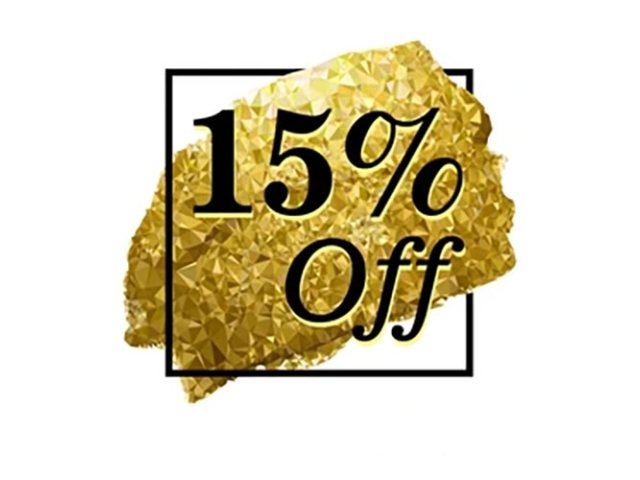Welcome Offer - 15% discount